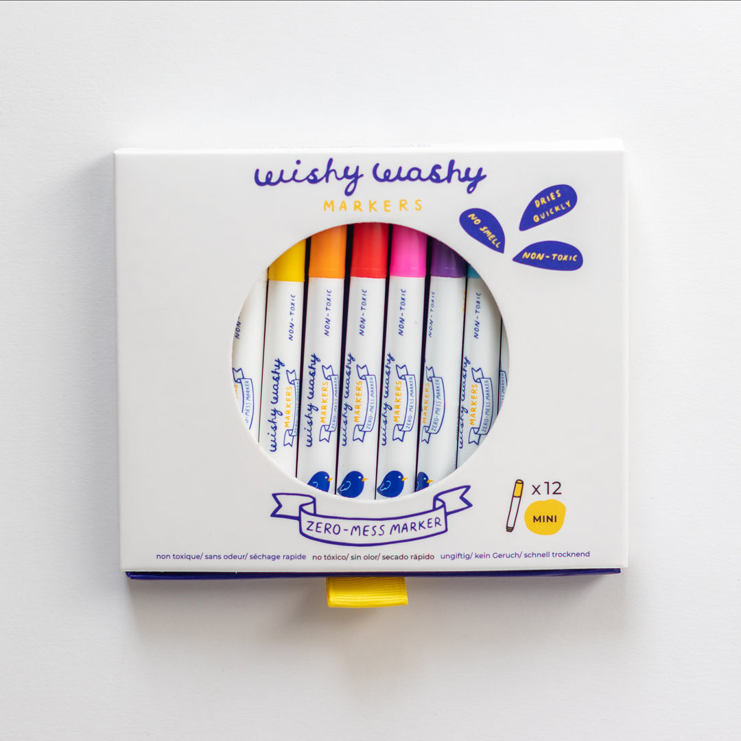 Wishy Washy Markers Mini 12pk – Jaq Jaq Bird