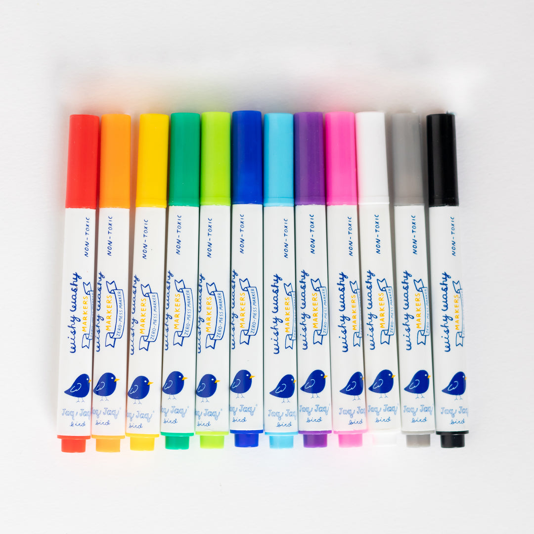 Wishy Washy Markers Mini 12pk – Jaq Jaq Bird